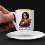 Resim Instagramcı Anne Karikatürlü Kahve Fincanı 