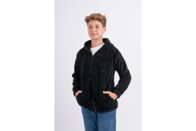 Resim Sweet's Collection Unisex Kız Erkek Genç Çocuk Welsoft Peluş Cepli Ceket 