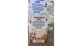 Resim Liya Anı Atolyesi Kurban Bayramı Bilgilendirici Harçlık Kartı | 8 Adet Yazılı Bayram Kartı | Çocuklara Özel 