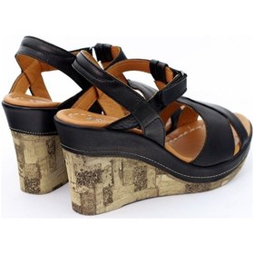 Resim Zyn 3017 Dolgu Topuk Kadin Sandalet Siyah - 37 Siyah 