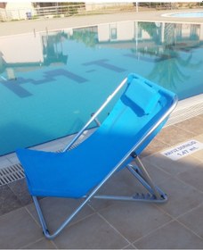 Resim Depolife Depolife Plaj Sandalye Koltuk Şelong Katlanır Yastıklı 5 Kademeli (458038763) 