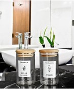 Resim Pembelia Life Bambu Kapaklı Cam Kulak Pamuğu Ve Pamukluk 250 Ml 