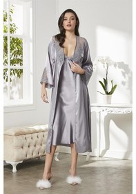 Resim Pierre Cardin 6425 Kadın Saten Dantelli 6'lı Takım-royal ROYAL 