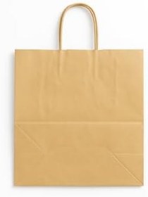 Resim Saplı Kraft Kağıt Alışveriş Çantası 44x33,5 cm Dayanıklı Karton Poşet 1 Adet 