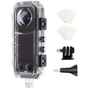 Resim Xuweiwei Insta360 X4 İçin 45m Derinlik Koruma Dalış Kılıfı Şeffaf Plastik Gövde Sualtı Fotoğrafçılık Vlog Aksiyon Kamerası 