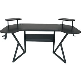 Resim Özel Joystick Tasarım Oyuncu Masası 160 cm Bardaklık ve Kulaklık Tutucu Hediye. 