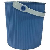 Resim 11 L Tırtıklı Yuvarlak Plastik Kova Mavi 