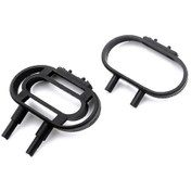 Resim Teltree Wltoys 104009 Rc Araçlar İçin Dayanıklı Ön Ve Arka Tampon Montaj Aparatı - Siyah Plastik 