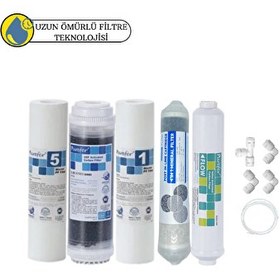Resim Pemax Water Solutions Purefer Açık Kasa Çift Sedimentli Sertifikalı 5'li Mebransız Şeffaf 4'lü Mineral 