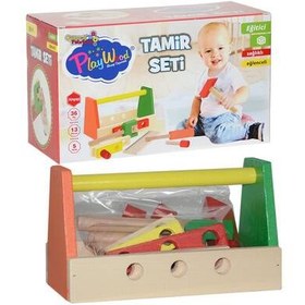 Resim Play Wood Eğitici Ahşap Oyuncak Ahşap Tamir Seti 13 Parça 
