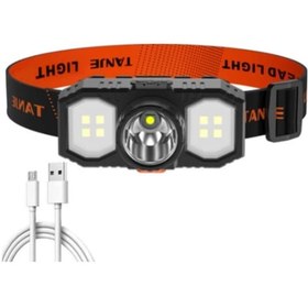 Resim P-200 Şarjlı Süper Kafa Feneri - Çok Renkli 