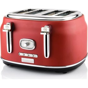 Resim Retro Ekmek Kızartma Makinesi MS-120 Sc, 2 Dilim, 6 Kızartma Kademesi, Analog Göstergeli 