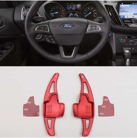 Resim beyaztuning Ford Focus F1 Vites Kulakçık Paddle Shift 2015-2019 Kırmızı 