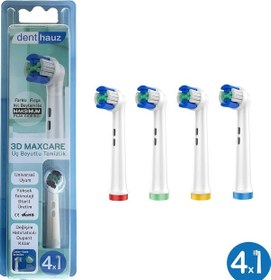 Resim 3d Maxcare - 3 Boyutlu Temiizlik Oral-b Uyumlu Diş Fırçası Başlığı - 4 Adet Yedek Başlık 