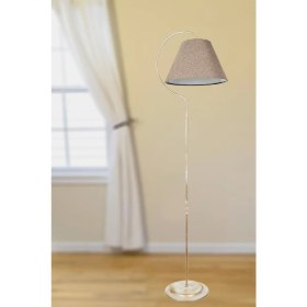 Resim Venon Aydınlatma Venon Lambader Gold Lena Elips Krem Sarı Patine Kahverengi Şapka 