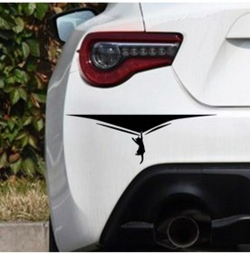 Resim habune Tutunan Kedi Sticker 20*7 Cm 