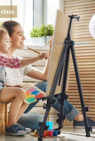 Resim Portatif Metal Şövale Çizim Şövalesi, Çantalı Dayanıklı Katlanabilir ve Hafif Şövale, Açık Hava Yağlı Boya için Guaj Çizimi 