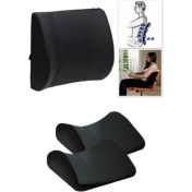 Resim Ankaflex Ortopedik Visko Koltuk Minderi Sırt Destek Yastığı Araç Sandalye Bel Sırt Desteği Yastığı Minderi 