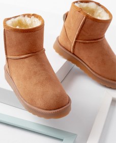 Resim lina step Taba Süet İçi Kürklü Ortopedik Kaymaz Taban Çocuk Kışlık Bot 