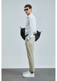 Resim Lufian Plus Smart Chino Bej Erkek Pantolon 111190339 Bej 