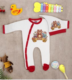 Resim Bitmeyen Kartuş Bk Kids Kişiye Özel Bebek Kıyafeti, Bebek Giyim Hediyesi, Tulum Zıbın Ve Kukuletalı Şapka Seti-7 