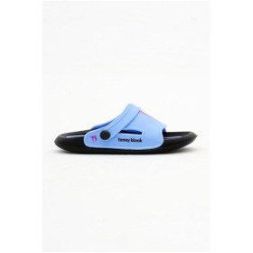 Resim Tonny Black Poıli Taban Logolu Çocuk Unisex Mavi Terlik Tbacr896 Mavi 