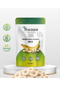 Resim Dondurularak Kurutulmuş Muz 30 Gr - Freeze Dried Muz Kuru Meyve Cipsi 30 G 