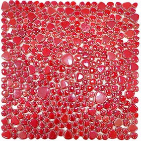 Resim MozaiKristaL Tüm yüzeyler için Damla, 31,5x31,5cm Fileli Cam Mozaik. (10 File Karo=1m2 Fiyatıdır) 