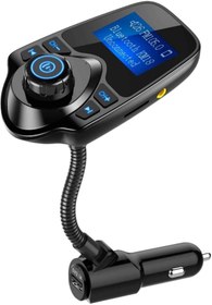 Resim Kablosuz Araç Içi Bluetooth Fm Transmitter Radyo Araç Kiti 1,44 Inç Ekran Tf/sd Kart Ses Oynatıcı 