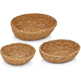 Resim Oval Mını Cerezlık S/3 Lu Kahverengi 