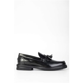 Resim Tamer Tanca Erkek Hakiki Deri Siyah Açma Loafer Ayakkabı 285 3752 Erk Ayk Sk23/24 Sıyah Acma 