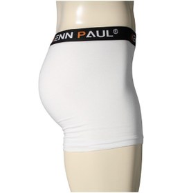 Resim Kenn Paul Erkek Beyaz Premium Modal Boxer Yumuşak Kumaş Rahat Boxer Beyaz 