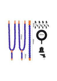 Resim Sones Telefon Pcb Devre Kartı Onarımı Sabit Klasör Kaynak Yardımlı Dıy Model Kelepçeleme Aracı, Stil: 3 Pençe + Büyüteç Lambası Siyah 