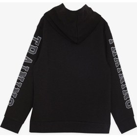 Resim Breeze Girls & Boys Erkek Çocuk Sweatshirt Kapüşonlu Kanguru Cepli 9-14 Yaş, Siyah-siyah 