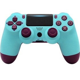 Resim Mavi Kablosuz Bt Oyun Kolu - 6 Eksen Hareket + Dokunmatik Panel + Çift Titreşim + Mikrofon/ Kulaklık Girişi - Pc/ps3/ps4 Uyumlu 