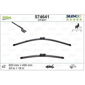 Resim Fiat Silecek Supurgesi Flat Blade X2 Bravo 03 / 07 - Valeo 574641 