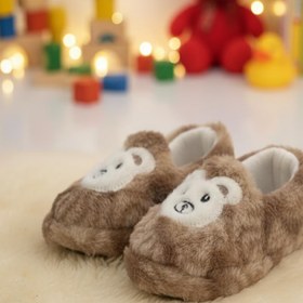Resim Oksit Dama Desenli Kaydırmaz Taban Kreş Ev Okul Ayakkabısı Bebek Çocuk Panduf Ev Botu 