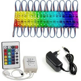 Resim Tak Çalıştır Rgb Led Seti 20 Ledli 5050 Rgb Modül Led Power Led 