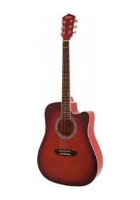 Resim Washburn WA90C Red Burst Akustik Gitar 
