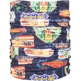 Resim Ride To Love Route 66 Desenli Bandana & Boyunluk 