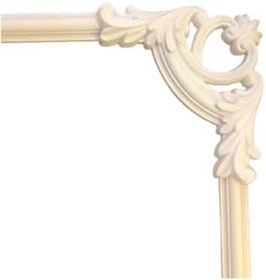 Resim Dekoratif Poliüretan Boyanabilir 4 CM Uyumlu Duvar Çıtası Köşe Motifi (SET 113) BEYAZ 10 x 20 