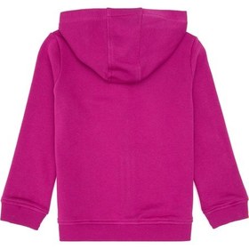 Resim U.S. Polo Assn. Kız Çocuk Fuşya Kapüşonlu Fermuarlı Basic Sweatshirt 50316837-VR023 