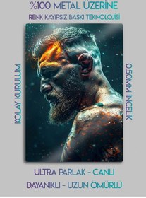 Resim Conor Mcgregor, Ufc - Parlak Metal Baskı Tablo 
