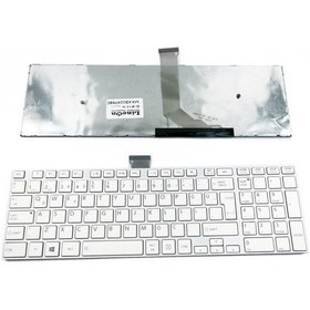 Resim Laptopshop Toshiba Uyumlu Satellite C50-A-L3K Beyaz Klavye Tuş Takımı (Çerçeveli) 
