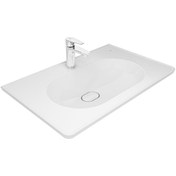 Resim KALE Zero 2.0 80x50 Etajerli Lavabo Beyaz 