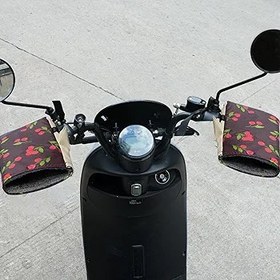 Resim FokCalgary Motosiklet Gidon Manşonları, Motosiklet Gidon El Isıtıcıları - 1 Çift Gidon Motosiklet El Isıtıcıları Eldivenler | Rüzgar Geçirmez Kış Soğuk Hava Kar Araci için El Isıtıcı Eldiven 