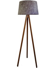 Resim Lambada Masif 3 Ayaklı Lambader,Abajur,Tripod ( Kum Desen) 