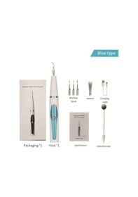Resim Hfambition Evde Diş Taşını Ve Plakları Kaldıran Taşınabilir Akıllı Elektrikli Diş Temizleyici Mavi 