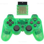 Resim Şeffaf Yeşil-sony Ps2 Kablosuz Denetleyici Gamepad İçin Play Station 2 Joystick Konsolu İçin Ps2 İçin Sony Ps1 Şeffaf Renk 