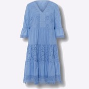 Resim Bulalgiy Kadın Mavi Dantelli Elbise - Bga666225ts Mavi 